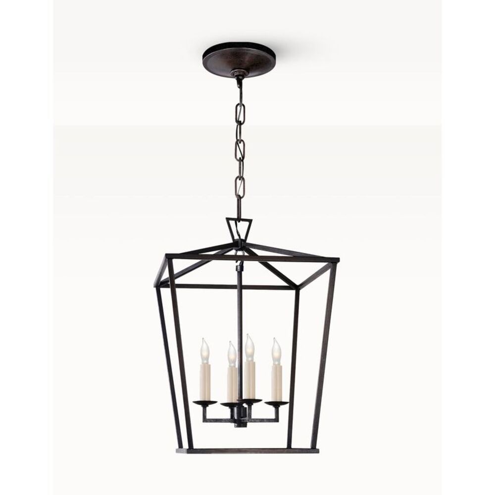 Visual Comfort by Chapman & Myers Darlana Aged Iron Small Lantern Pendant NEW